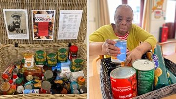 Bedfordshire care home hosts local food bank collection